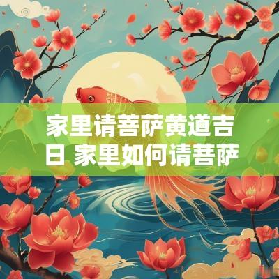 家里请菩萨黄道吉日 家里如何请菩萨供奉