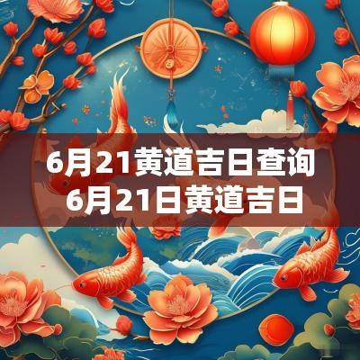 6月21黄道吉日查询 6月21日黄道吉日