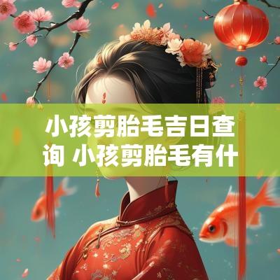 小孩剪胎毛吉日查询 小孩剪胎毛有什么讲究