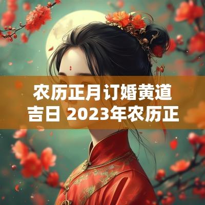 农历正月订婚黄道吉日 2025年农历正月订婚黄道吉日