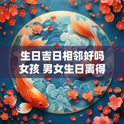 生日吉日相邻好吗女孩 男女生日离得近好不好