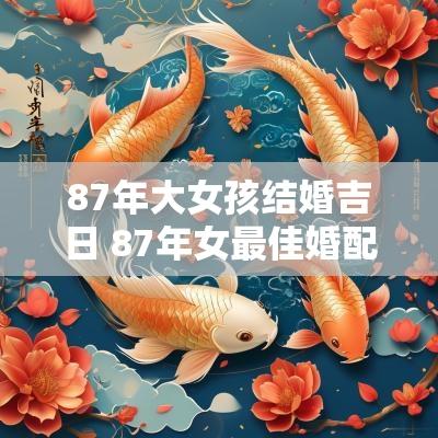 87年大女孩结婚吉日 87年女最佳婚配