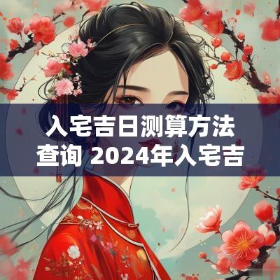 入宅吉日测算方法查询 2025年入宅吉日查询大全