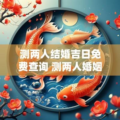测两人结婚吉日免费查询 测两人婚姻匹配度免费