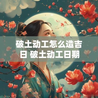 破土动工怎么造吉日 破土动工日期