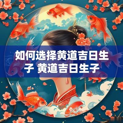 如何选择黄道吉日生子 黄道吉日生子