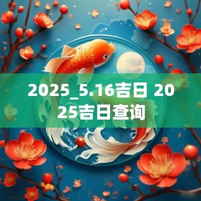 2025_5.16吉日 2025吉日查询