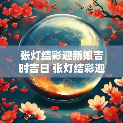 张灯结彩迎新娘吉时吉日 张灯结彩迎新娘吉时吉日是几点