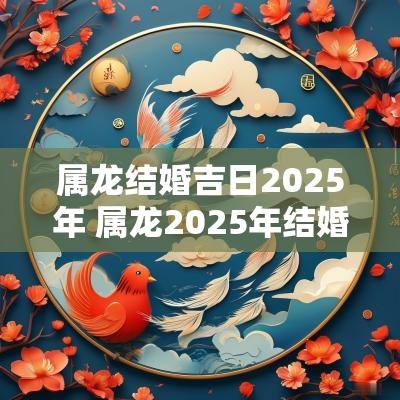 属龙结婚吉日2025年 属龙2025年结婚黄道吉日