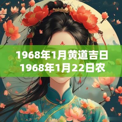 1968年1月黄道吉日 1968年1月22日农历是多少