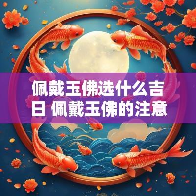 佩戴玉佛选什么吉日 佩戴玉佛的注意事项与忌讳