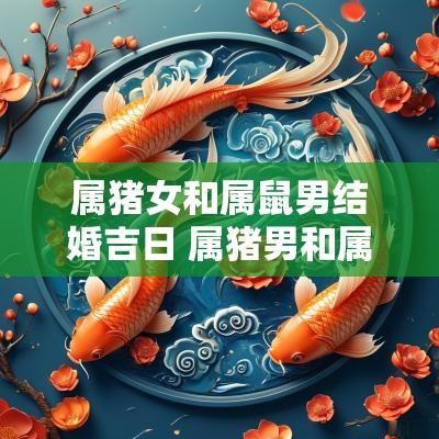 属猪女和属鼠男结婚吉日 属猪男和属鼠女2025年结婚吉日