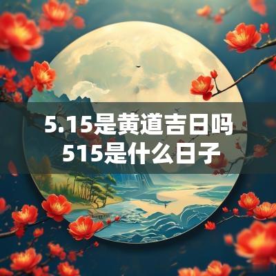 5.15是黄道吉日吗 515是什么日子