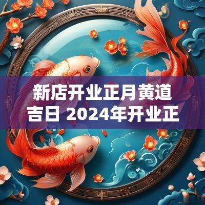 新店开业正月黄道吉日 2025年开业正月黄道吉日有哪些