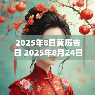 2025年8日黄历吉日 2025年8月24日黄历