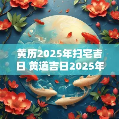 黄历2025年扫宅吉日 黄道吉日2025年老黄历