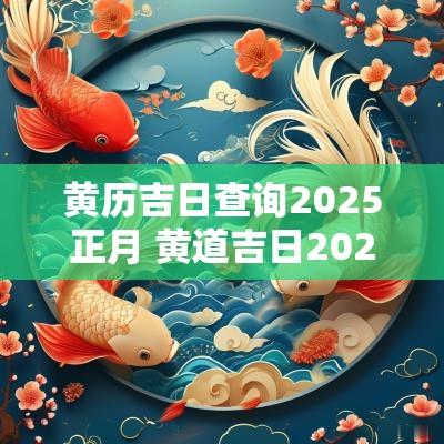 黄历吉日查询2025正月 黄道吉日2025年老黄历
