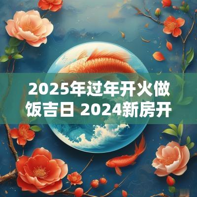 2025年过年开火做饭吉日 2025新房开火做饭吉日