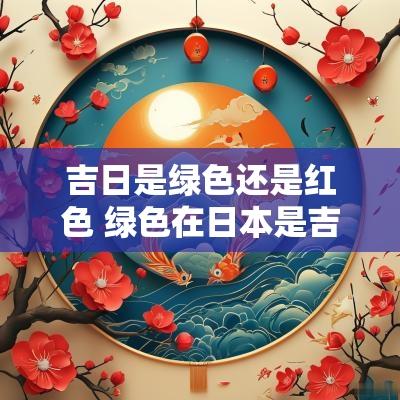 吉日是绿色还是红色 绿色在日本是吉祥的颜色吗