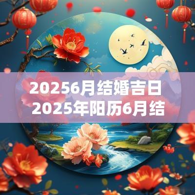 20266月结婚吉日 2026年阳历6月结婚吉日查询