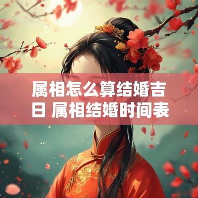 属相怎么算结婚吉日 属相结婚时间表