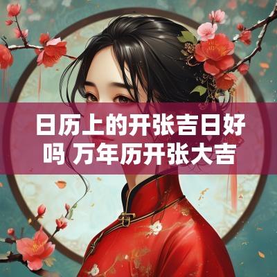 日历上的开张吉日好吗 万年历开张大吉日