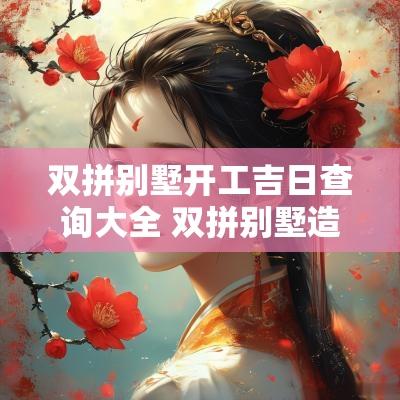 双拼别墅开工吉日查询大全 双拼别墅造型