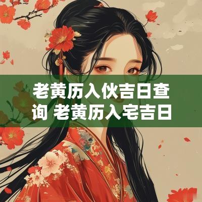 老黄历入伙吉日查询 老黄历入宅吉日