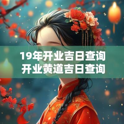 19年开业吉日查询 开业黄道吉日查询2025年2月17