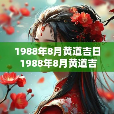 1988年8月黄道吉日 1988年8月黄道吉日查询