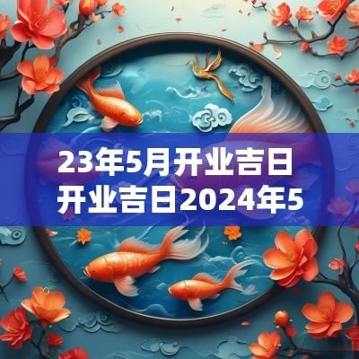 23年5月开业吉日 开业吉日2025年5月最佳时间