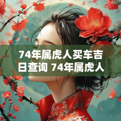 74年属虎人买车吉日查询 74年属虎人2025年每月运势及运程