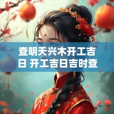 查明天兴木开工吉日 开工吉日吉时查询老黄历