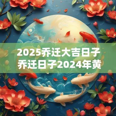 2025乔迁大吉日子 乔迁日子2025年黄道吉日