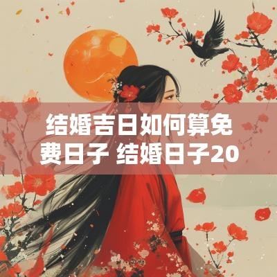 结婚吉日如何算免费日子 结婚日子2025黄道吉日免费查询