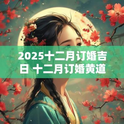 2025十二月订婚吉日 十二月订婚黄道吉日