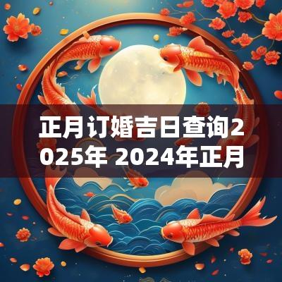 正月订婚吉日查询2025年 2025年正月订婚好日子是哪几天