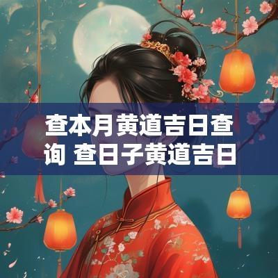 查本月黄道吉日查询 查日子黄道吉日