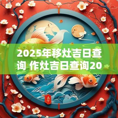 2025年移灶吉日查询 作灶吉日查询2025年12月