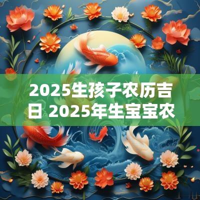 2025生孩子农历吉日 2025年生宝宝农历几月份好