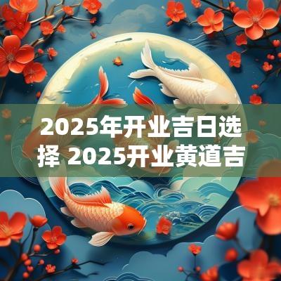 2025年开业吉日选择 2025开业黄道吉日