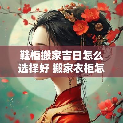 鞋柜搬家吉日怎么选择好 搬家衣柜怎么搬走