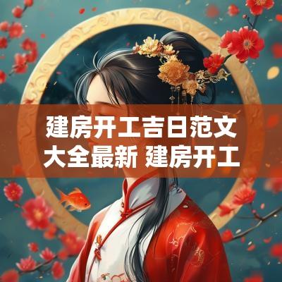 建房开工吉日范文大全最新 建房开工吉日