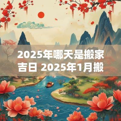 2025年哪天是搬家吉日 2025年1月搬家入宅黄道吉日是哪天