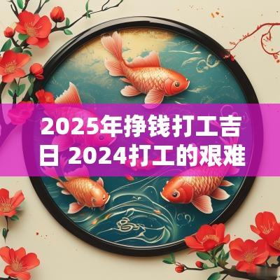 2025年挣钱打工吉日 2025打工的艰难