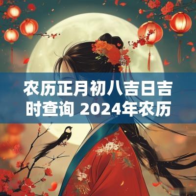 农历正月初八吉日吉时查询 2025年农历正月初八吉时查询表图