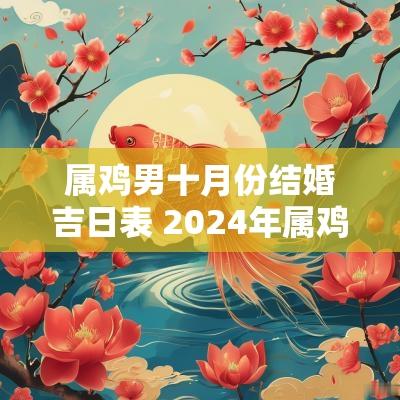 属鸡男十月份结婚吉日表 2025年属鸡结婚黄道吉日