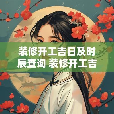 装修开工吉日及时辰查询 装修开工吉日2025年