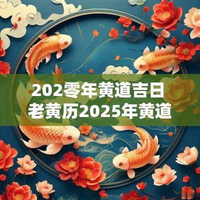 202零年黄道吉日 老黄历2025年黄道吉日