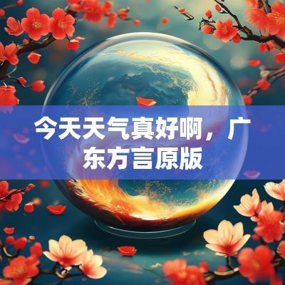 今天天气真好啊，广东方言原版
